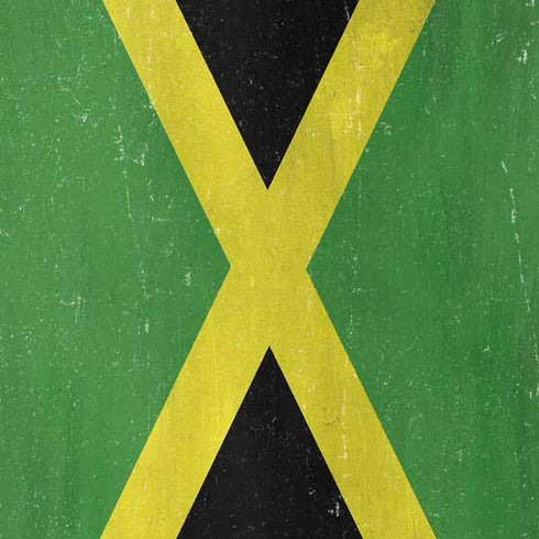 Jamaica Flag Distressed Galaxy A20 Clear Case